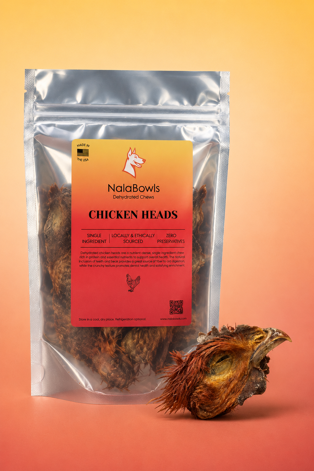 Dehydrated Chicken Heads