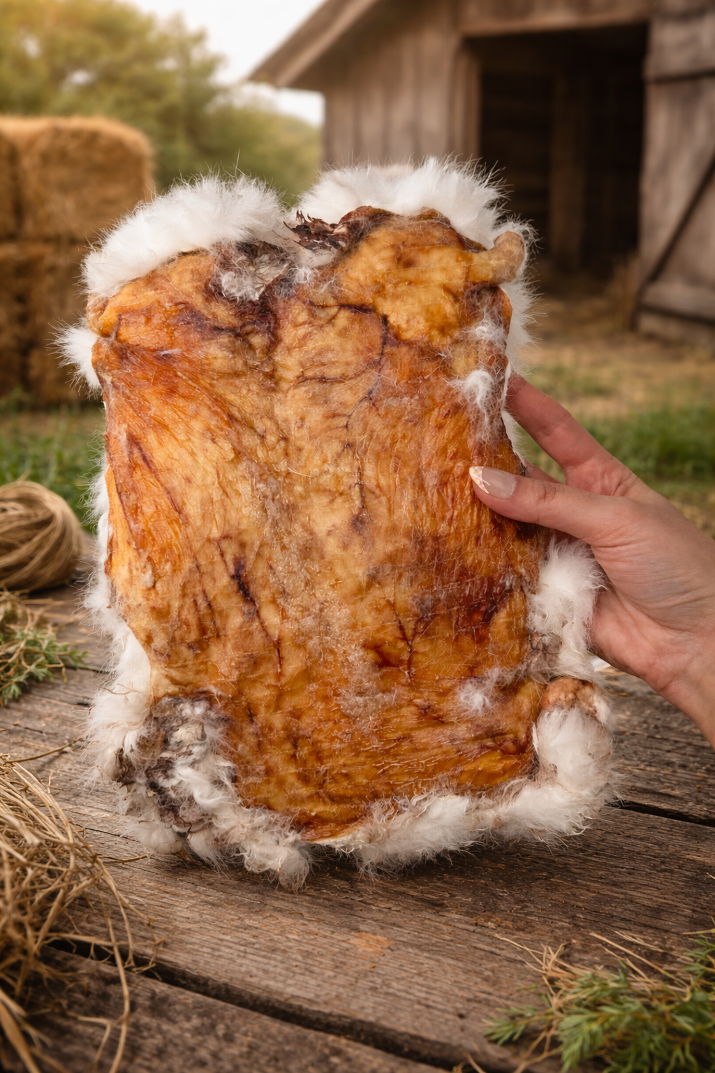 Dehydrated Rabbit Hide Plate